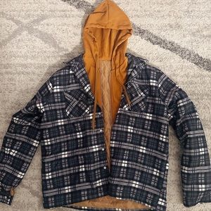 Men’s Plaid Jacket with Camel Interior